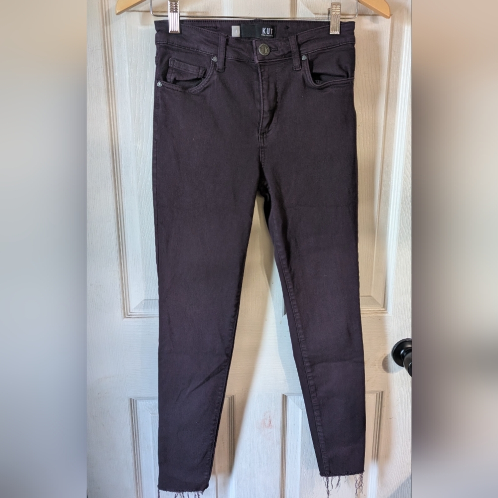 Kut from the Kloth‎ Women's Dark Purple Jeans 0104